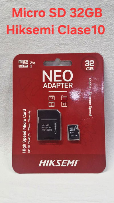 MicroSD 32Gb Hiksemi Clase 10