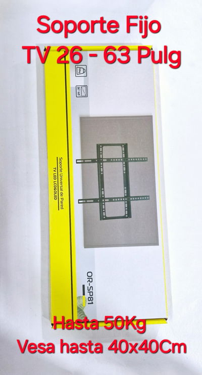 Soporte TV Fijo 26 a 63 pulg OR Sp81