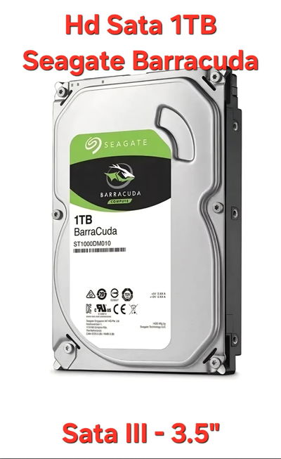 HD Disco rígido Seagate Barracuda 1TB SATA
