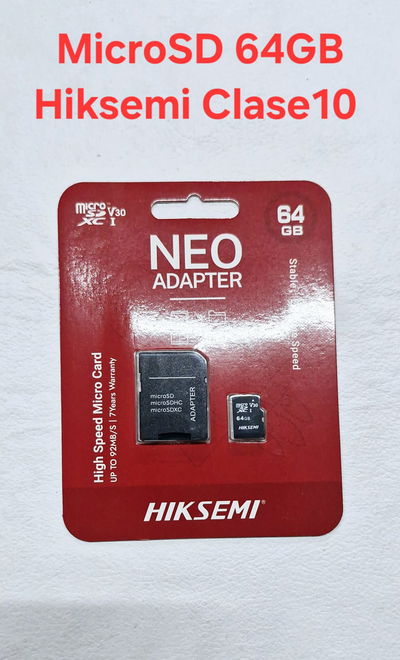 MicroSD 64Gb Hiksemi Clase 10