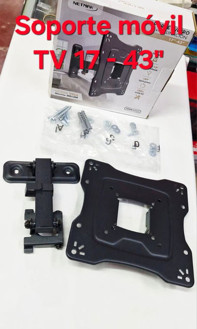 Soporte TV Móvil 17 a 43 pulg  Netmak 