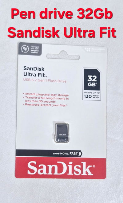 Pen Drive Sandisk Ultra Fit USB3.2 32gb
