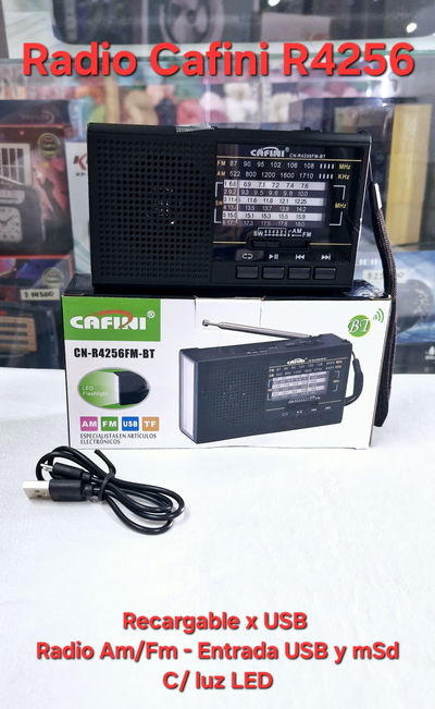 Parlante Bluetooth Radio AM/FM Cafini R4256