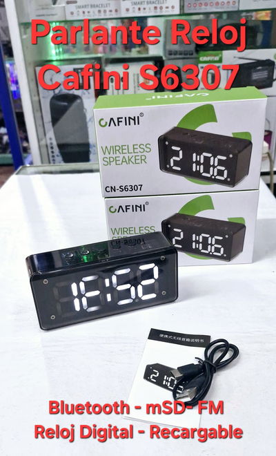 Parlante Bluetooth Reloj CAFINI S6307