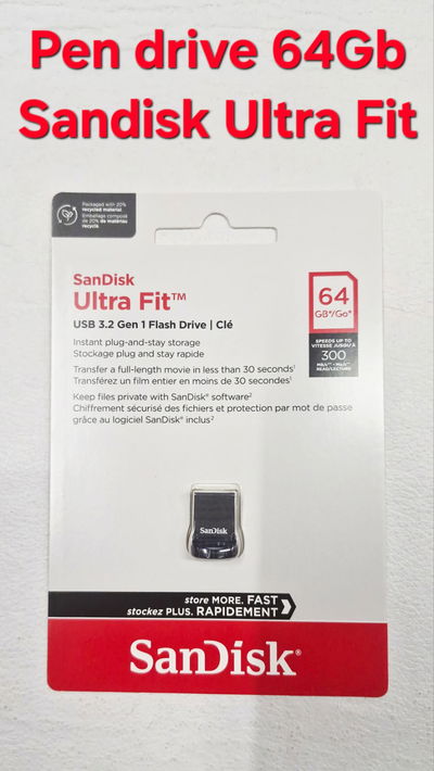 Pen Drive Sandisk Ultra Fit USB3.2 64Gb