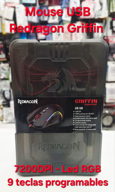 Mouse C/Cable Usb Redragon Griffin 