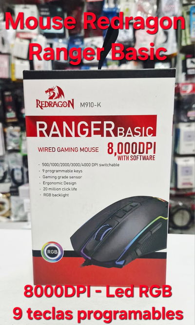 Mouse C/Cable Usb Redragon M910-K
