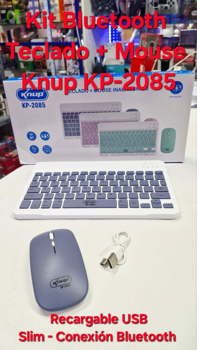 Kit Mouse Y Teclado Inalabrico Bluetooth Kp-2085