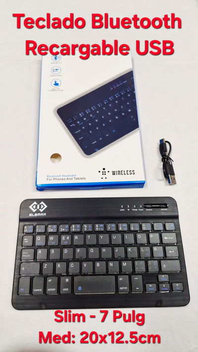 Teclado Mini Bluetooth 7 Pulg No:9102
