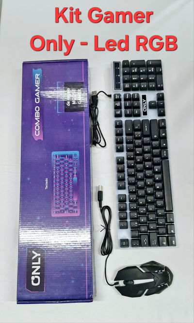 Kit Mouse Y Teclado C/Cable Usb Only Gamer Kw10