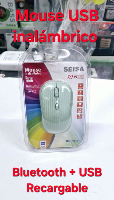 Mouse Inalambrico C/Usb+ Bluetooth  Seisa Dn-N613