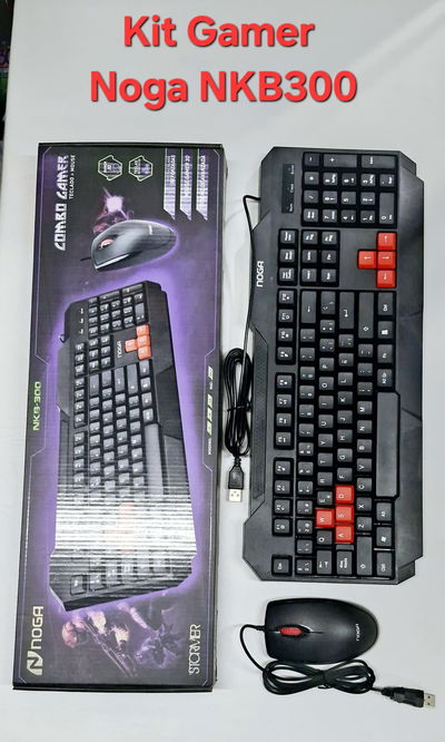 Kit Mouse Y Teclado C/ Cable Usb Noga Nkb300