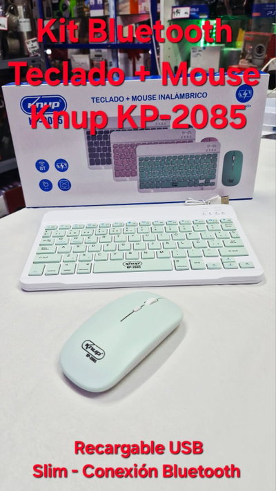 Kit Mouse Y Teclado Inalabrico Bluetooth Kp-2085
