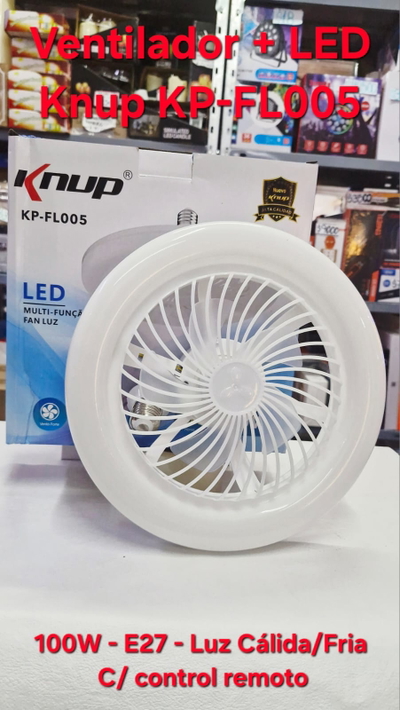 Ventilador C/ luz Led Knup KP-FL005