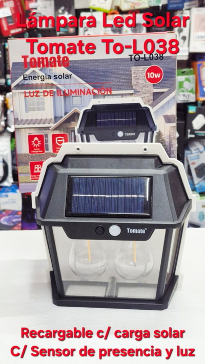 Lampara Led Tomate TO-L038 c/carga solar