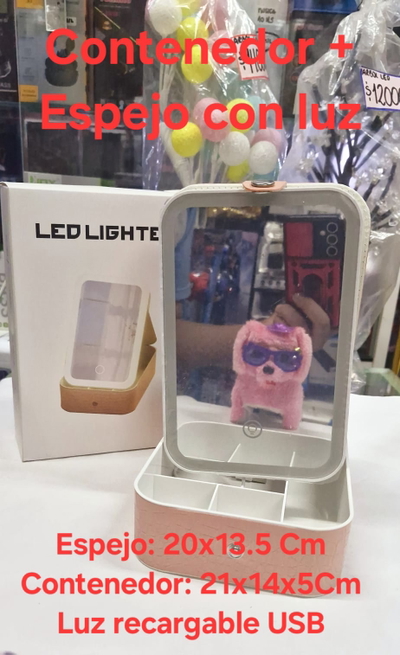 Contenedor C/ espejo Led