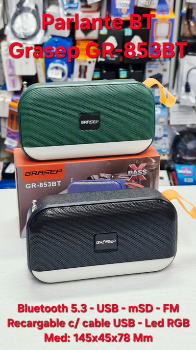 Parlante Bluetooth Grasep GR-853BT