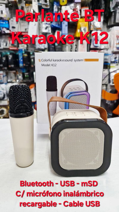 Parlante Bluetooth Karaoke K12