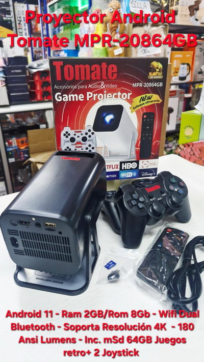 Proyector ANDROID TOMATE MPR-20864GB