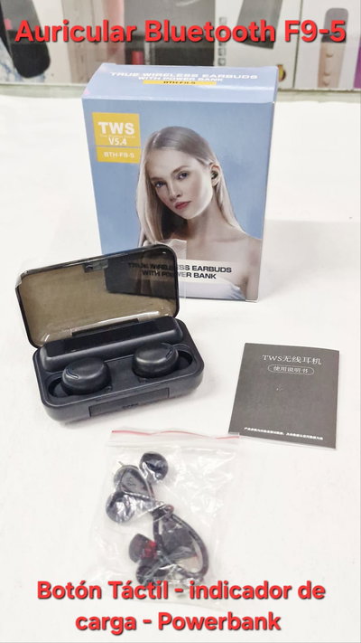 Auricular Bluetooth F9 - Negro