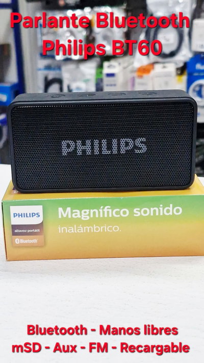 Parlante Bluetooth Philips BT60