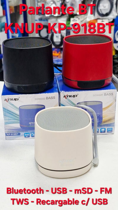 Parlante Bluetooth KNUP KP-918BT