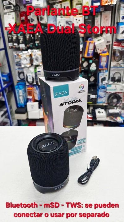 Parlante Bluetooth XAEA Dual Storm