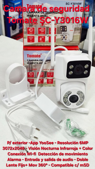 Camara de seguridad WiFi Tomate SC-Y3016W - Exterior