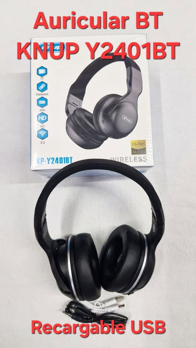 Auricular Bluetooth KNUP Y2401BT