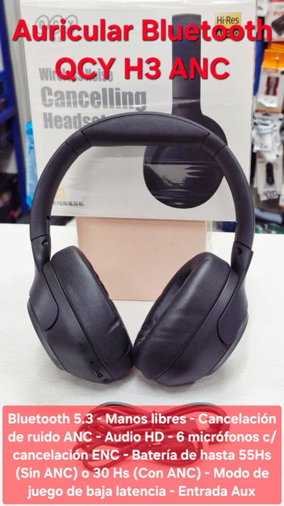 Auricular Bluetooth QCY H3 ANC