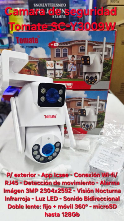 Camara de seguridad WiFi Tomate SC-Y3009W - Exterior