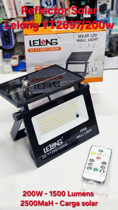 Reflector Led Lelong YT2697/200W c/ carga solar