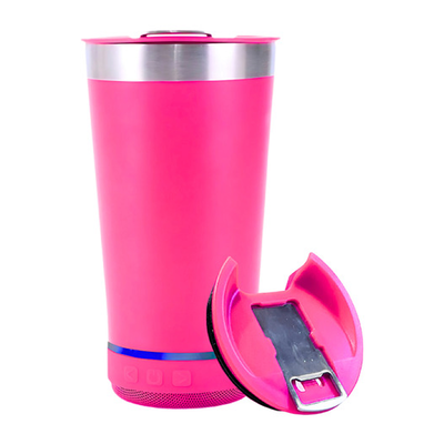  Vaso Cervecero Termico 475 ML Con Parlante Bluetooth