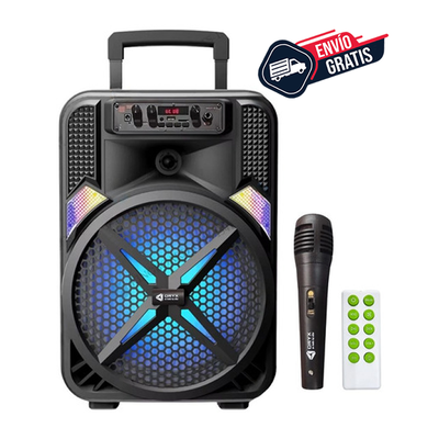  Parlante Bluetooth con Micrófono Rgb