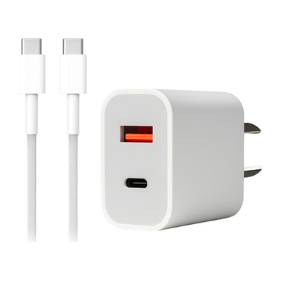 Cargador Rápido 50w Cable Usb C - 2 Puertos