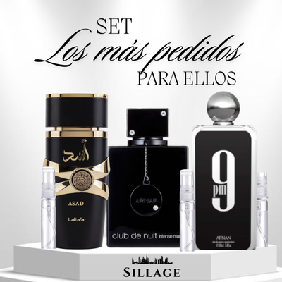 Set "Los Más Pedidos" para Ellos
