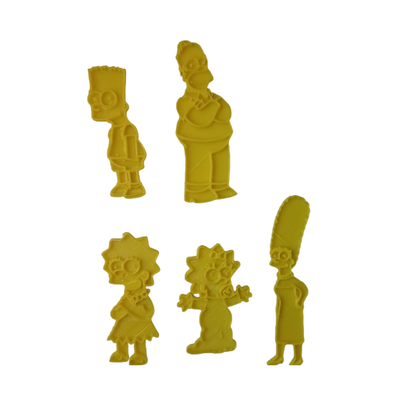 LOS SIMPSON CORTANTES Y MARCADORES PACK 5 PIEZAS