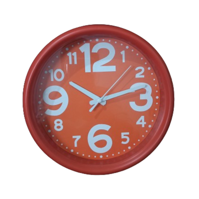 RELOJ DE PARED CLASSIC ROJO TIERRA 22CM