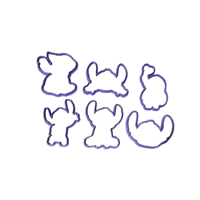 STITCH CORTANTES Y MARCADORES PACK 6 PIEZAS