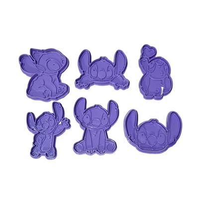 STITCH CORTANTES Y MARCADORES PACK 6 PIEZAS