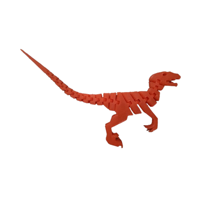 DINOSAURIO VELOCIRAPTOR FLEXIBLE DE 1 O 2 COLORES GRANDE