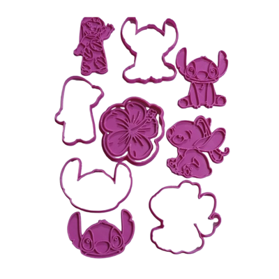 STITCH CORTANTES Y MARCADORES PACK 5 PIEZAS