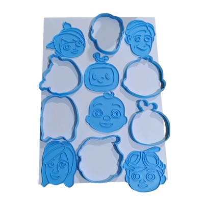 COCOMELON CORTANTES Y MARCADORES PACK x6u
