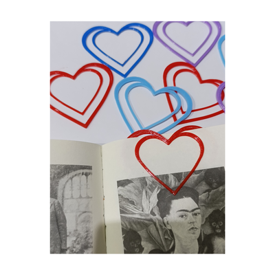 SEÑALADOR MARCA PAGINA CORAZON x 20U