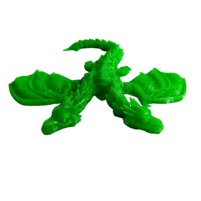 DRAGON ARTICULADO DE 2 CABEZAS CON ALAS