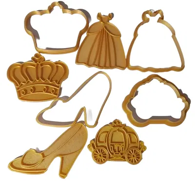 Moldes Cortantes Y Marcadores Cenicienta Pack X 4u