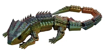 COCODRILO LAGARTO ARTICULADO TRICOLOR