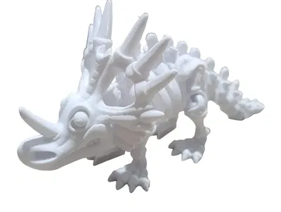 DINOSAURIO ESQUELETO ESTIRACOSAURIO