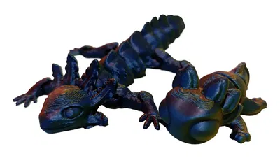 PACK AXOLOTE ARTICULADO + MINI AXOLOTE ARTICULADO TRICOLOR