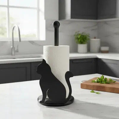 PORTARROLOS DE COCINA GATITO